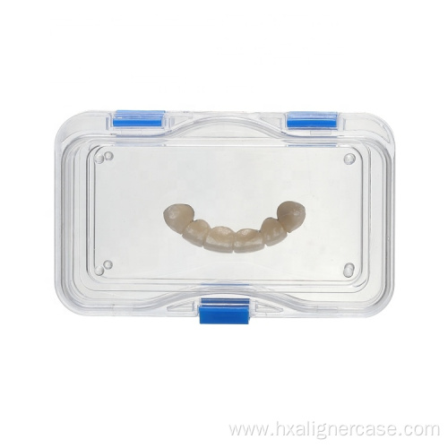 Customized Logo HN-106 Dental Clear Hinged Membrane Box